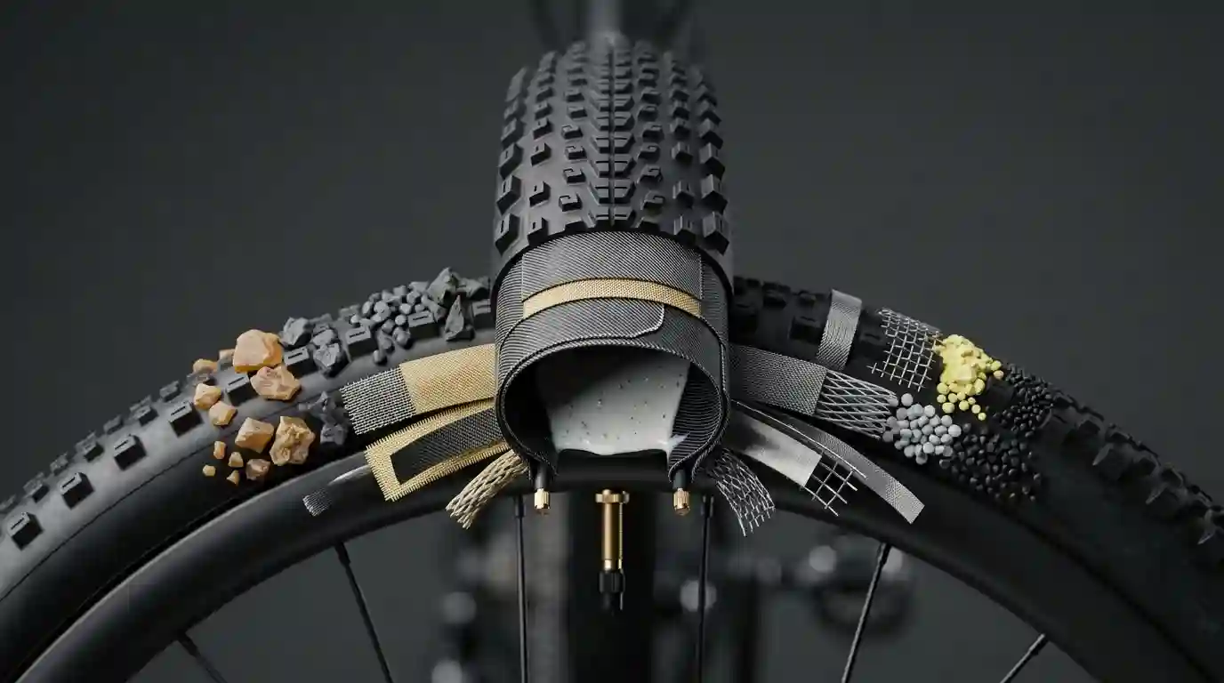 what are bike tyres made of