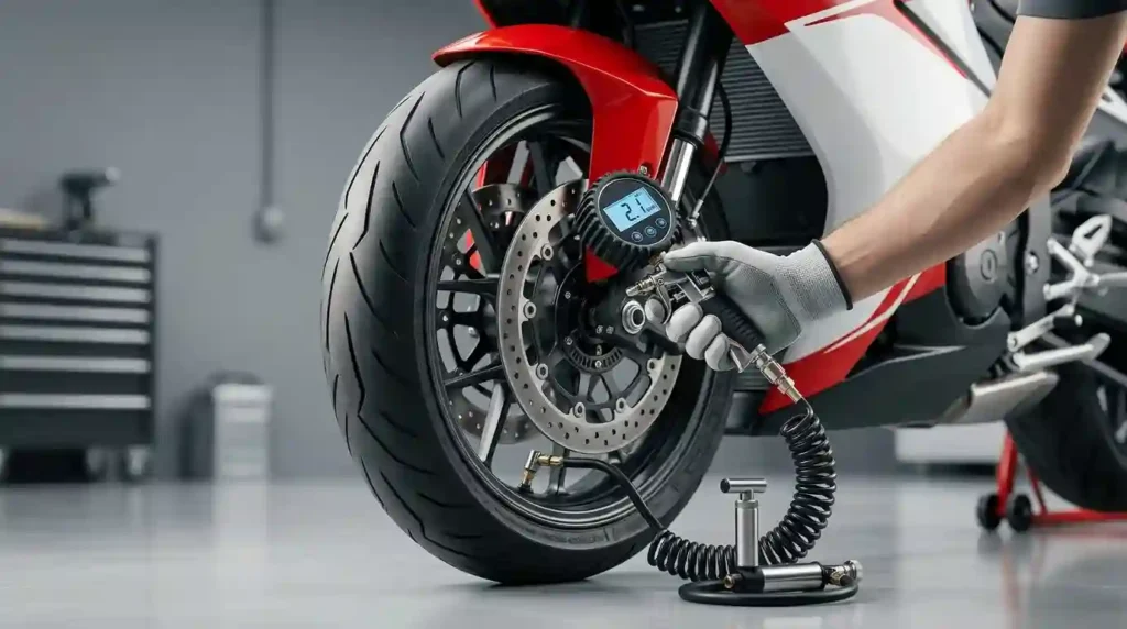 bike tyre pressure for lighter riders