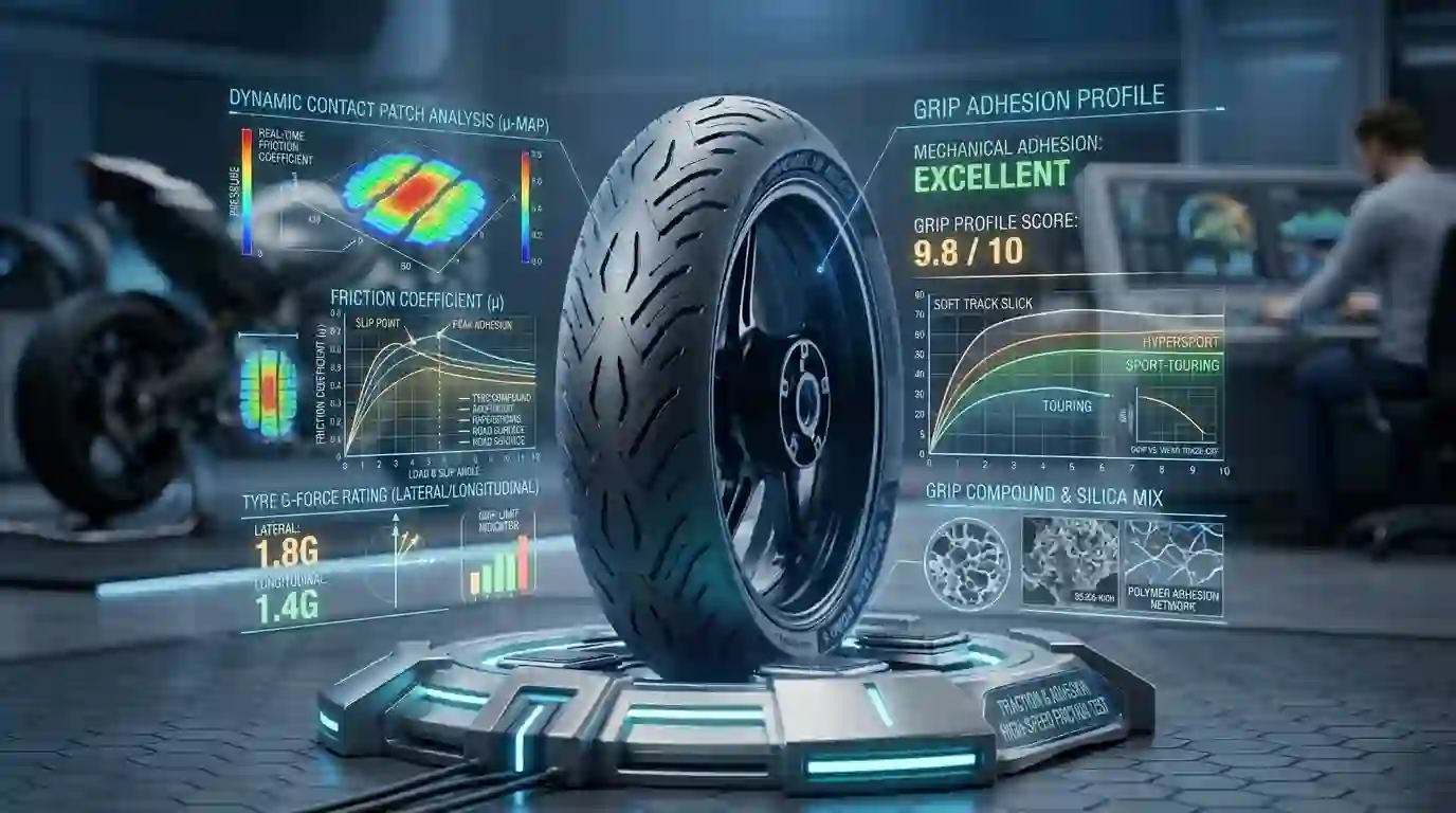 how much do bike tyres affect grip