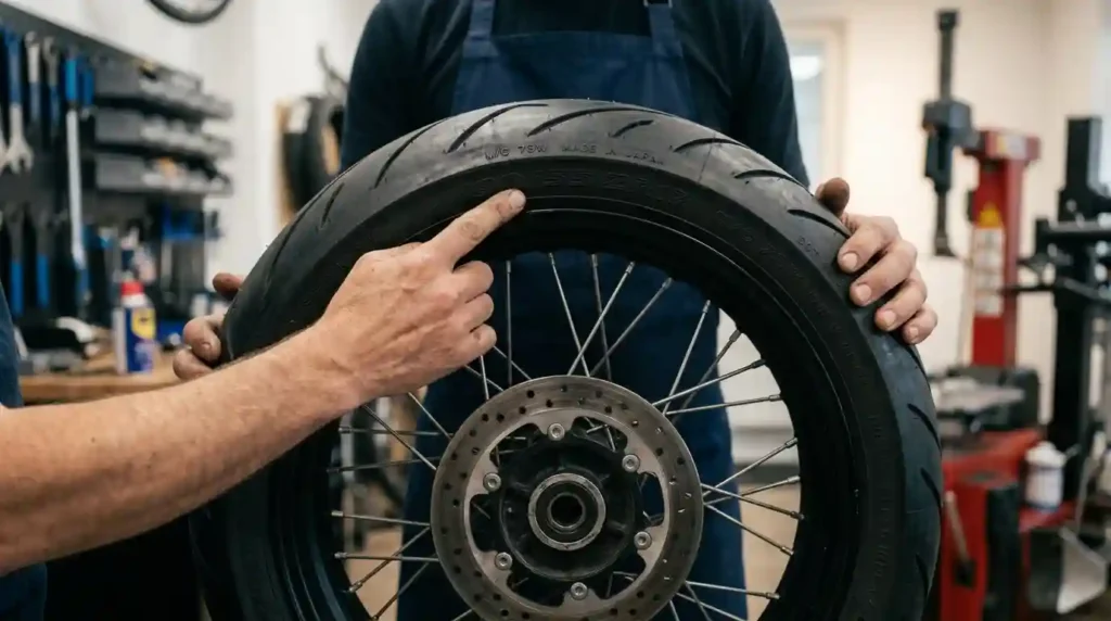how to find bike tyre size