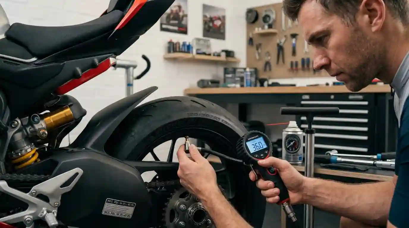how to find the correct bike tyre pressure