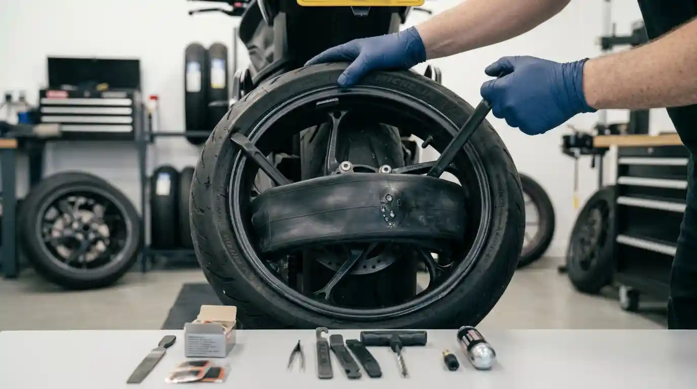 how to remove a bike tyre without damaging the tube