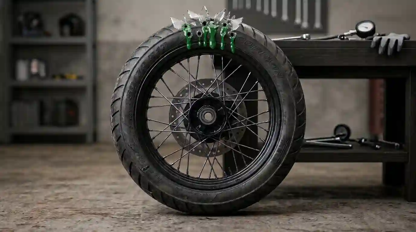 Repeated bike punctures in the same place