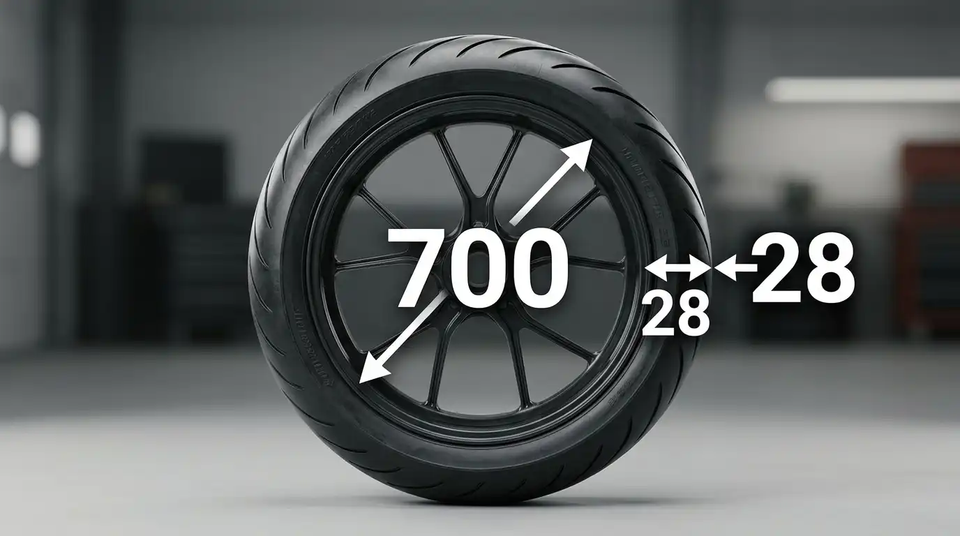 what does 700x28 mean on a bike tyre