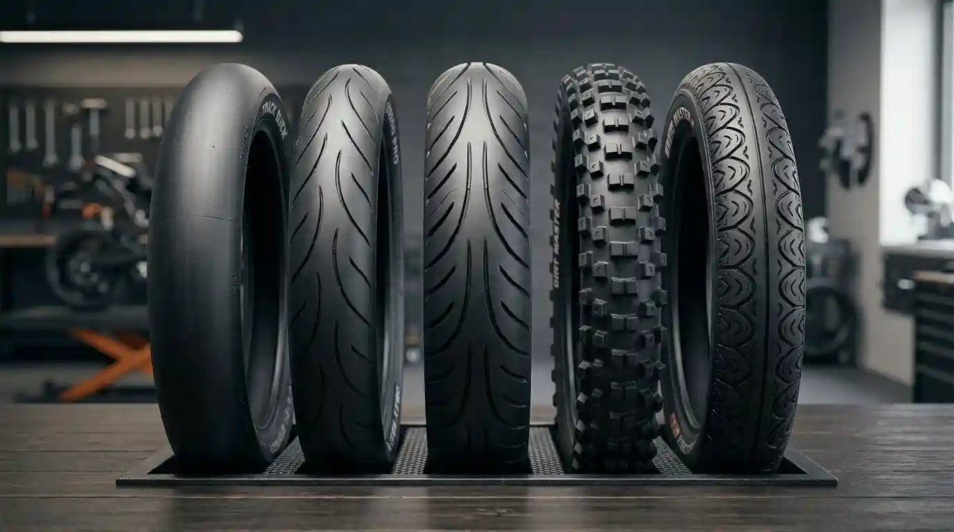 why do bike tyres have different tread patterns